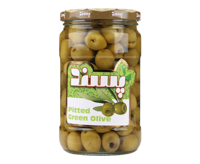 Pitted green olive
