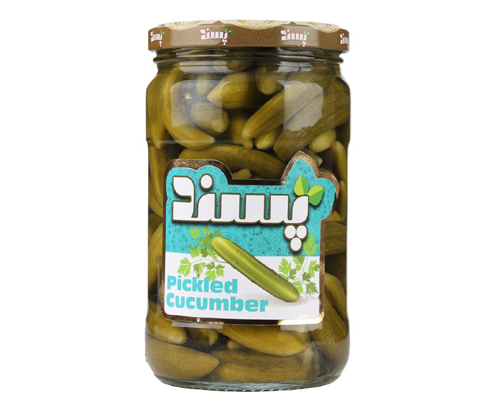 Pickles in glass jar